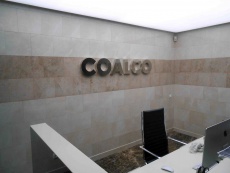 Несветовые объемные буквы для компании COALCO